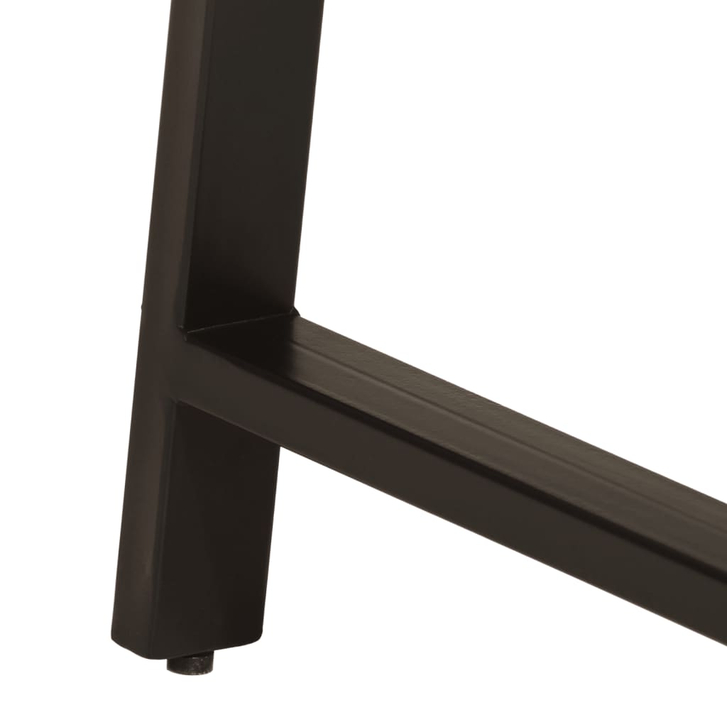 Desk with Drawers 105x55x70 cm Solid Wood Mango and Iron